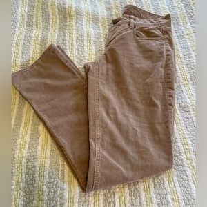 J.Crew Vintage Matchstick Corduroy Pants, Tan/ Taupe, size 26S